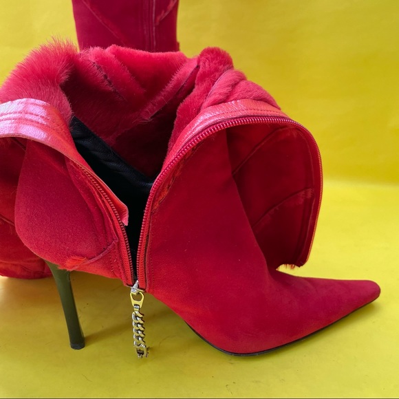 Vintage dark red Cesare Paciotti all leather boots - Picture 8 of 16